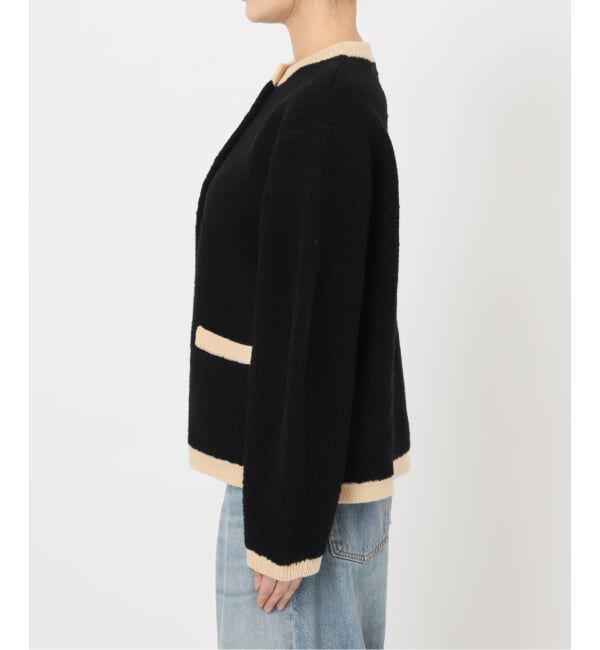 journal standard L'essage「《SP》【金子綾さん着用】バイカラーボアカーディガン」|カーディガン|