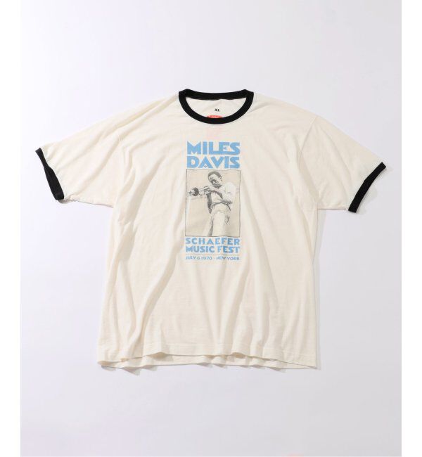JOURNAL STANDARD relume「BLUESCENTRIC 別注 リンガーT &rdquo;MILES DAVIS NEW YORK CITY&rdquo;」|Tシャツ・カットソー|