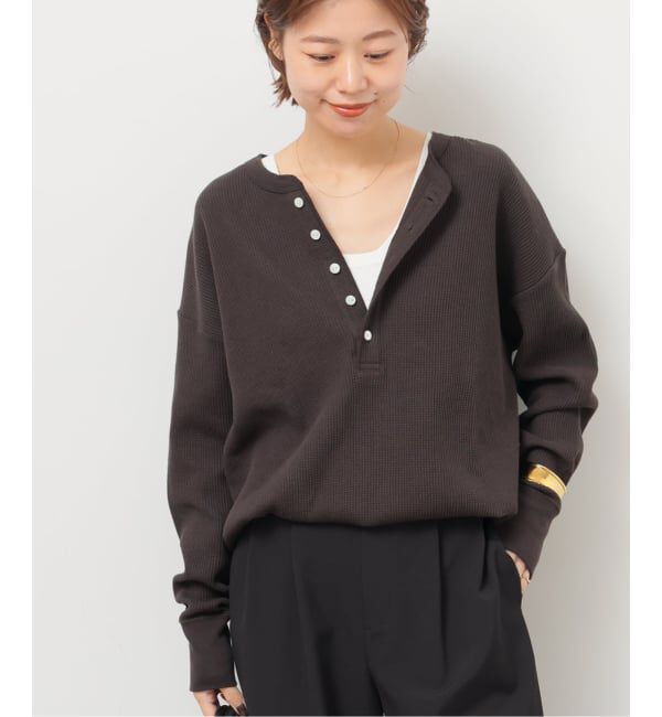 JOURNAL STANDARD relume「別注【Hanes / ヘインズ】ワッフルヘンリーネックプルオーバー」|Tシャツ・カットソー|