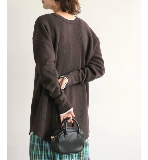 JOURNAL STANDARD relume「別注【Hanes / ヘインズ】ワッフルヘンリーネックプルオーバー」|Tシャツ・カットソー|