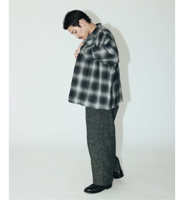 J.S.Homestead「J.S.Homestead / C/R/Si ネップ インフレーション スラックス」|スラックス|