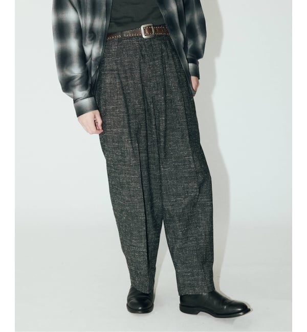 J.S.Homestead「J.S.Homestead / C/R/Si ネップ インフレーション スラックス」|スラックス|