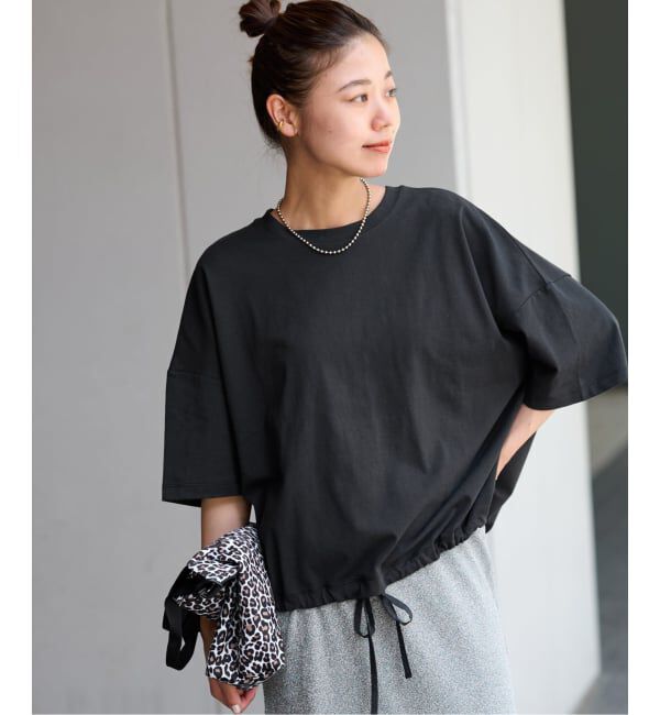 JOURNAL STANDARD relume「《追加3》ギャザーヘムショートスリーブTシャツ」|Tシャツ・カットソー|