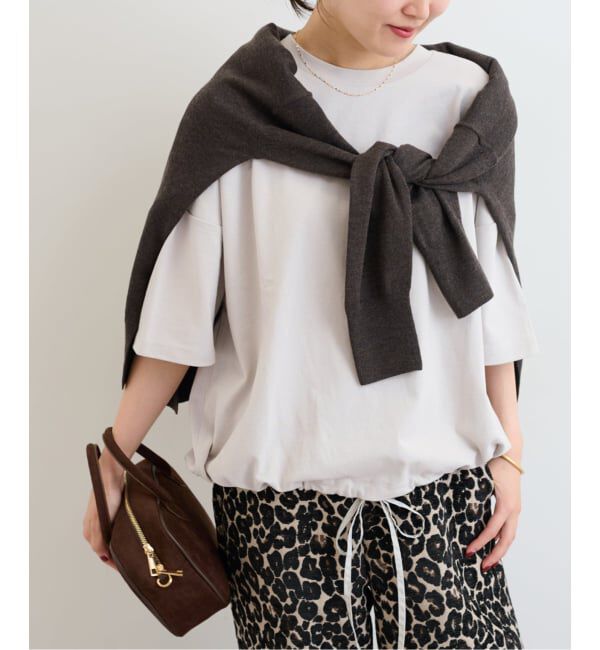 JOURNAL STANDARD relume「《追加3》ギャザーヘムショートスリーブTシャツ」|Tシャツ・カットソー|グレーB