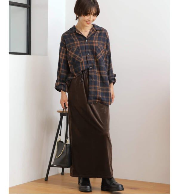 JOURNAL STANDARD relume「ベロアコードライントラックスカート」|スカート|