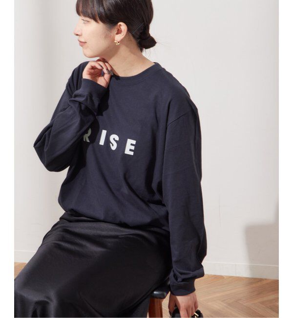 journal standard L'essage「【別注】POETMEETS DUBWISE RISEロンT」|Tシャツ・カットソー|ネイビー