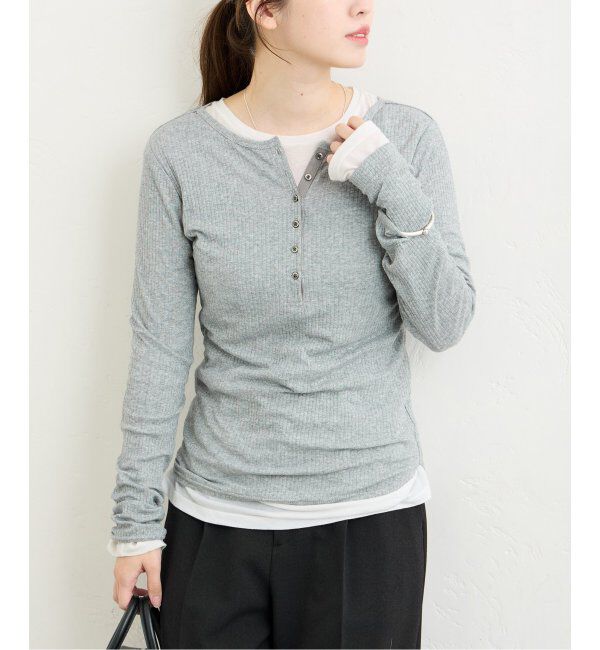 JOURNAL STANDARD「《追加》シアーテレコヘンリーネックプルオーバー」|Tシャツ・カットソー|