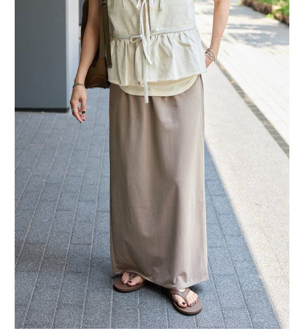 JOURNAL STANDARD「《追加2》フィブリルキュプラジャージーマキシスカート」|スカート|