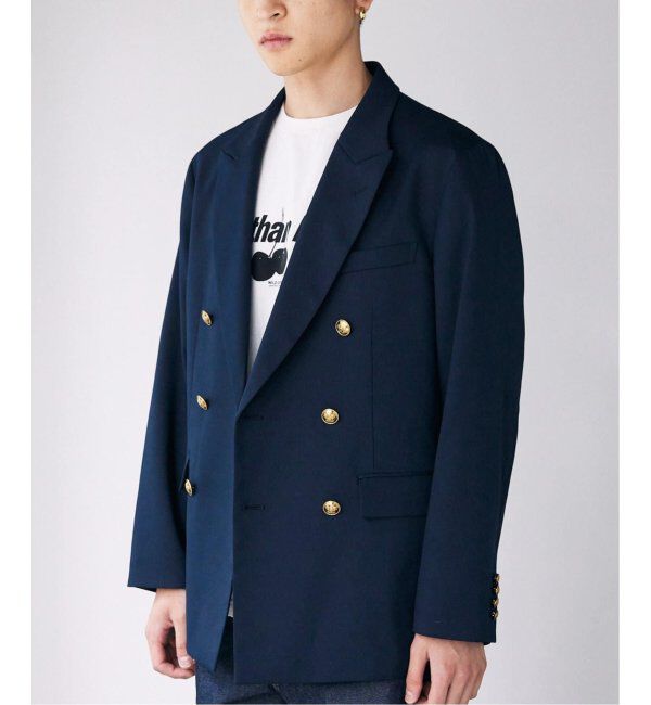 JOURNAL STANDARD「TWツイル Wブレストブレザー」|テーラードジャケット|