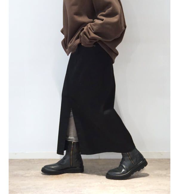 journal standard luxe「ストレッチデニムペンシルスカート」|スカート|ブラック