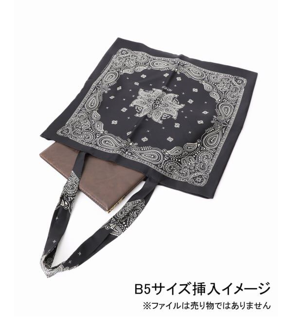 journal standard L'essage「《追加2》【AENEIS/エネス】 MINIMAL BANDANA SILK TOTE BAG：トートバッグ」|トートバッグ|