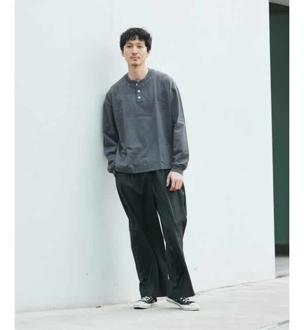 JOURNAL STANDARD「Health knit / ヘルスニット 別注 ヘンリー ネックロンT」|Tシャツ・カットソー|