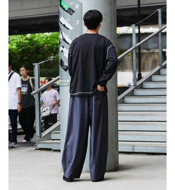 JOURNAL STANDARD「Health knit / ヘルスニット 別注 ヘンリー ネックロンT」|Tシャツ・カットソー|