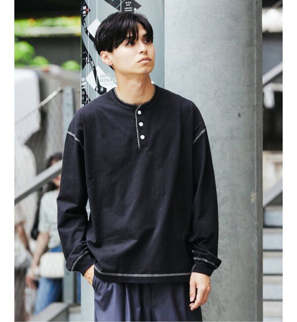 JOURNAL STANDARD「Health knit / ヘルスニット 別注 ヘンリー ネックロンT」|Tシャツ・カットソー|