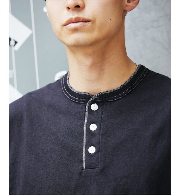 JOURNAL STANDARD「Health knit / ヘルスニット 別注 ヘンリー ネックロンT」|Tシャツ・カットソー|