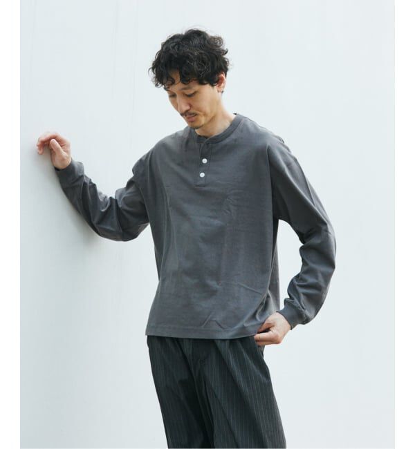 JOURNAL STANDARD「Health knit / ヘルスニット 別注 ヘンリー ネックロンT」|Tシャツ・カットソー|