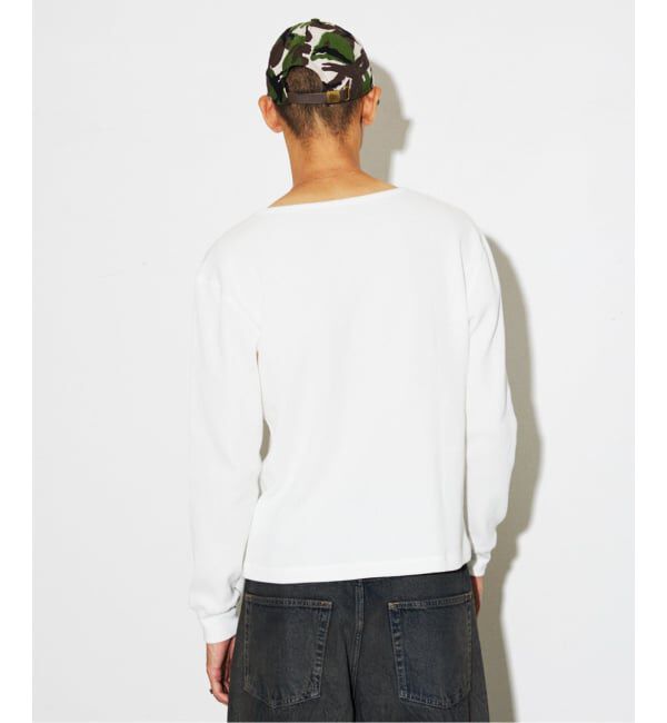 JOURNAL STANDARD「ワイド ネック サーマル ロンT」|Tシャツ・カットソー|