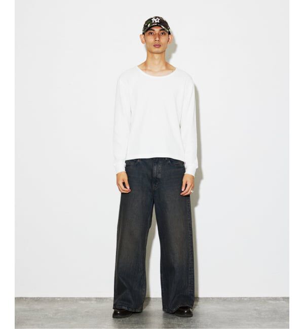 JOURNAL STANDARD「ワイド ネック サーマル ロンT」|Tシャツ・カットソー|