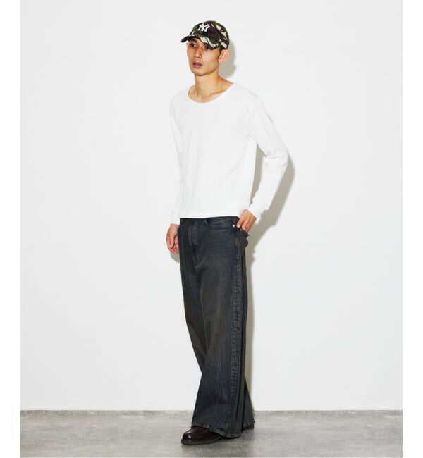 JOURNAL STANDARD「ワイド ネック サーマル ロンT」|Tシャツ・カットソー|