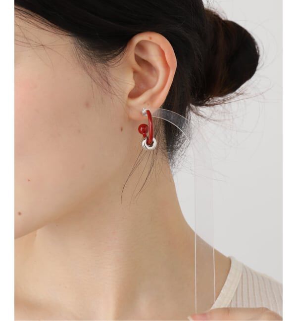 Oriens JOURNAL STANDARD「【JUSTINE CLENQUET】ALAN LACQUERED EARRINGS：ピアス（両耳）」|ピアス|