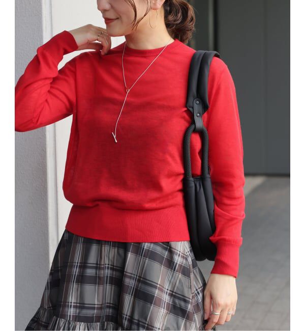 JOURNAL STANDARD「スイビ クルーネックプルオーバー」|ニット・セーター|レッド