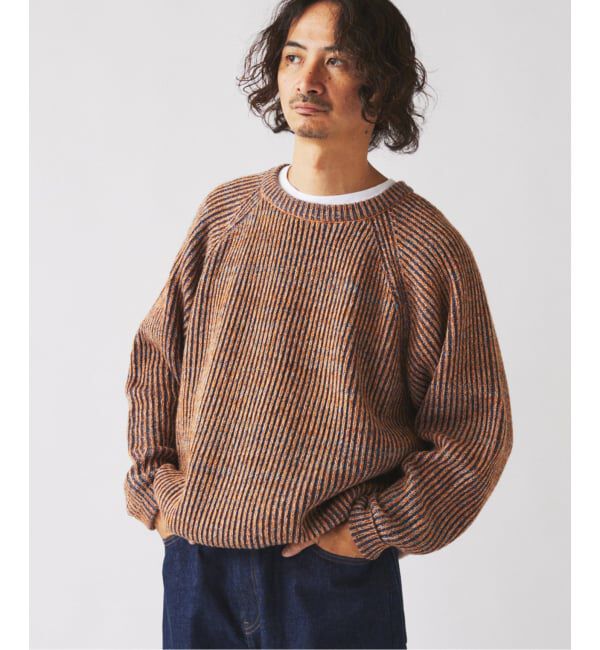 JOURNAL STANDARD relume「コントラスト リブ クルーネック ニット　」|ニット・セーター|