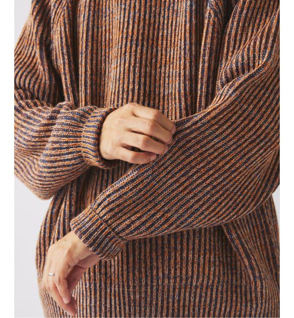 JOURNAL STANDARD relume「コントラスト リブ クルーネック ニット　」|ニット・セーター|