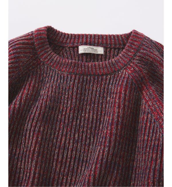 JOURNAL STANDARD relume「コントラスト リブ クルーネック ニット　」|ニット・セーター|