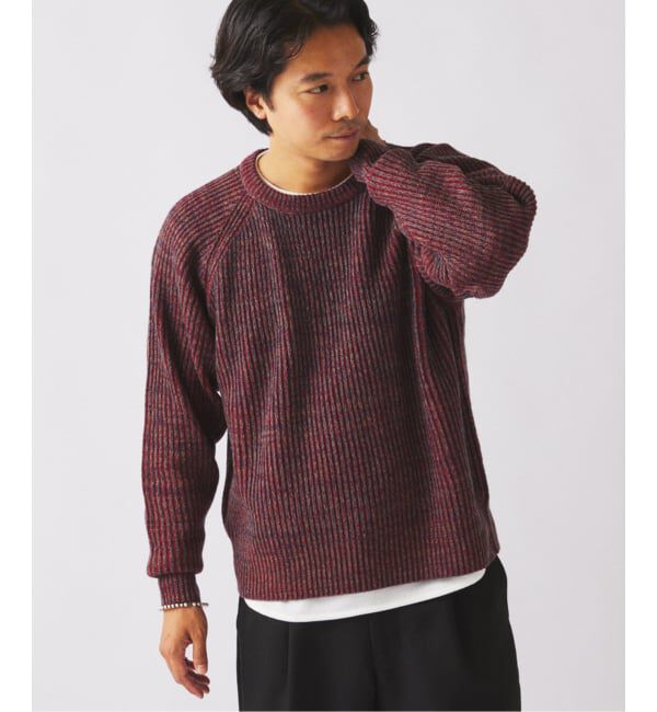 JOURNAL STANDARD relume「コントラスト リブ クルーネック ニット　」|ニット・セーター|