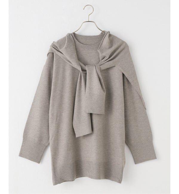 JOURNAL STANDARD relume「スリーブストール付きプルオーバー3WAY」|ニット・セーター|ベージュ