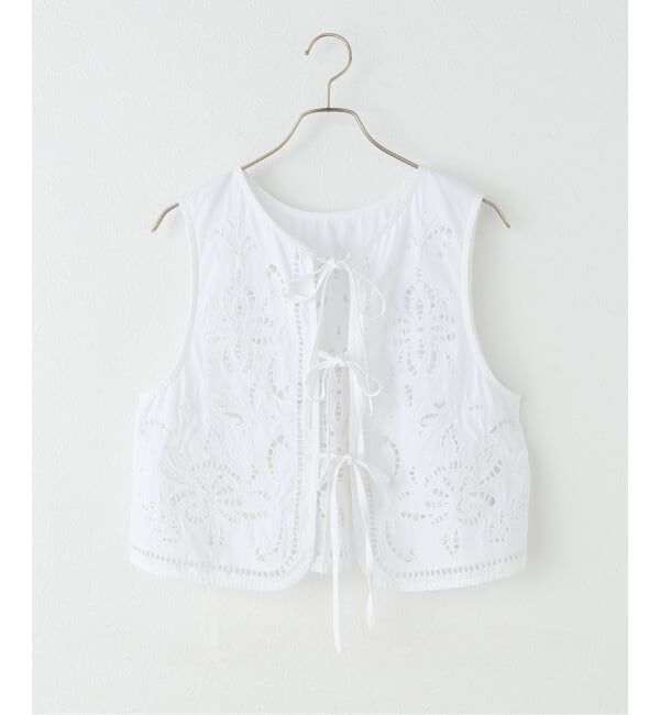 JOURNAL STANDARD「カットワークレースノースリーブブラウス」|シャツ・ブラウス|ホワイト