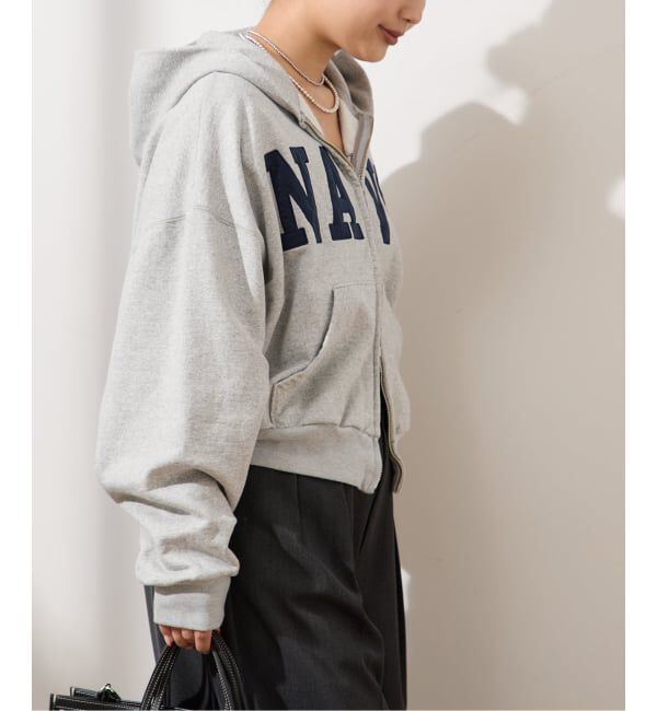 journal standard L'essage「【INSCRIRE /アンスクリア】Navy Zip Hoodie：パーカー」|パーカー|