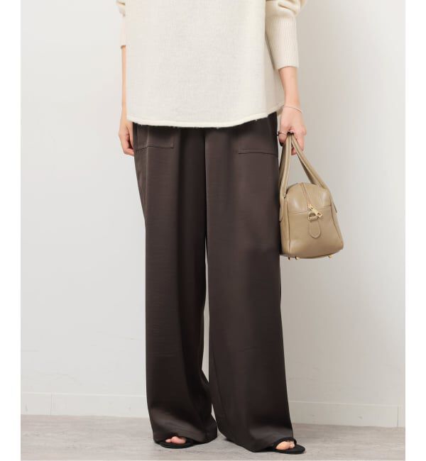 JOURNAL STANDARD relume「《追加2》サテンベイカーパンツ」|その他|ブラウン