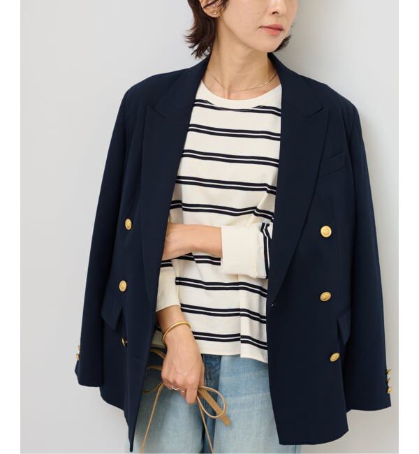 JOURNAL STANDARD relume「オーバーサイズボーダーロングスリーブTEE」|Tシャツ・カットソー|