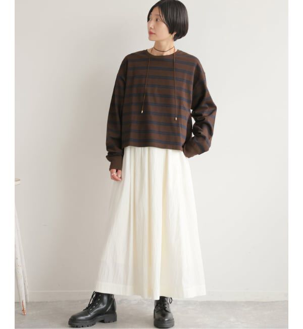 JOURNAL STANDARD relume「オーバーサイズボーダーロングスリーブTEE」|Tシャツ・カットソー|