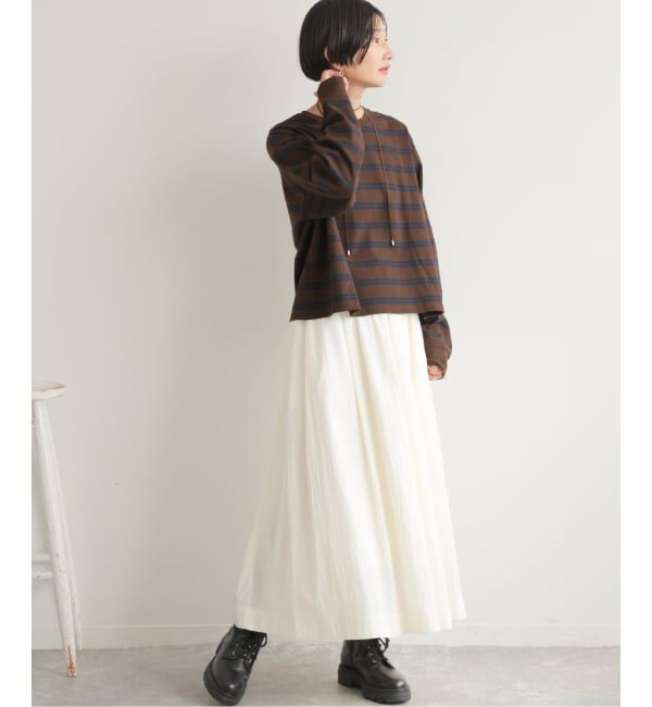 JOURNAL STANDARD relume「オーバーサイズボーダーロングスリーブTEE」|Tシャツ・カットソー|