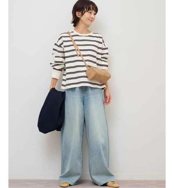 JOURNAL STANDARD relume「オーバーサイズボーダーロングスリーブTEE」|Tシャツ・カットソー|