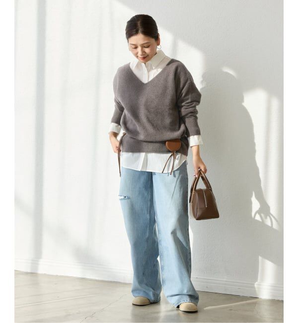 JOURNAL STANDARD「FOX WOOL 2WAY Vネックプルオーバー」|ニット・セーター|