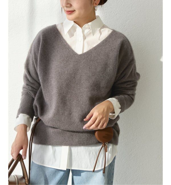 JOURNAL STANDARD「FOX WOOL 2WAY Vネックプルオーバー」|ニット・セーター|