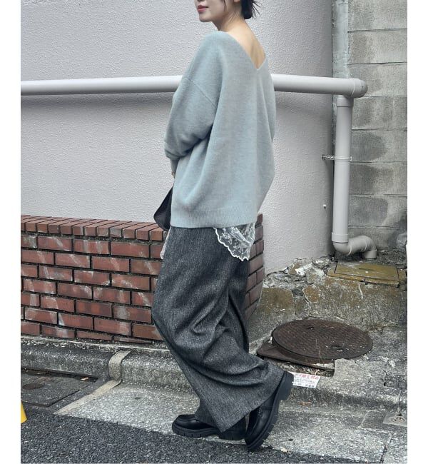 JOURNAL STANDARD「FOX WOOL 2WAY Vネックプルオーバー」|ニット・セーター|