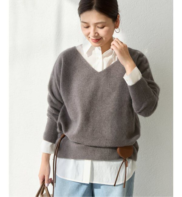 JOURNAL STANDARD「FOX WOOL 2WAY Vネックプルオーバー」|ニット・セーター|