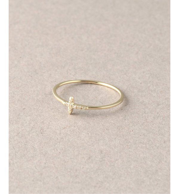 Lilas by Spick&Span「クロスダイヤモチーフリングK10」|リング|ゴールド