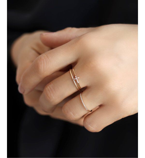 Lilas by Spick&Span「クロスダイヤモチーフリングK10」|リング|