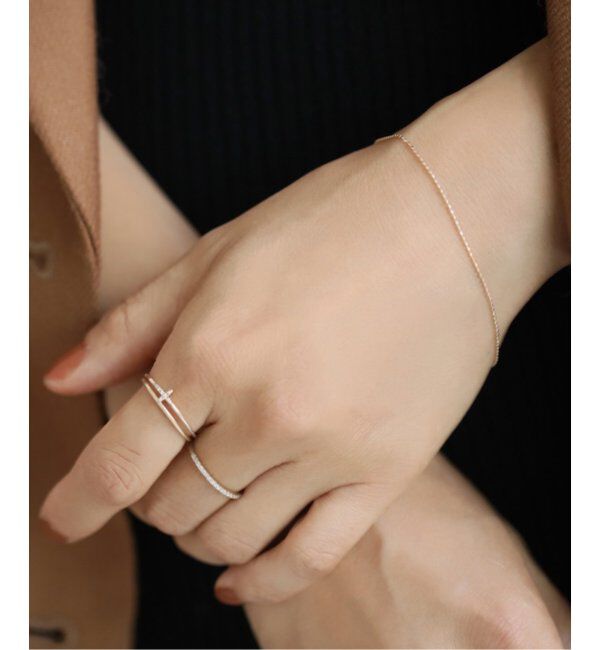 Lilas by Spick&Span「クロスダイヤモチーフリングK10」|リング|