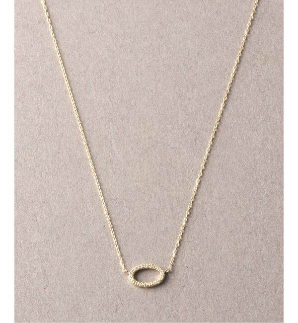 Lilas by Spick&Span「※オーバルラインダイヤ40cmネックレスK10」|ネックレス|ゴールド