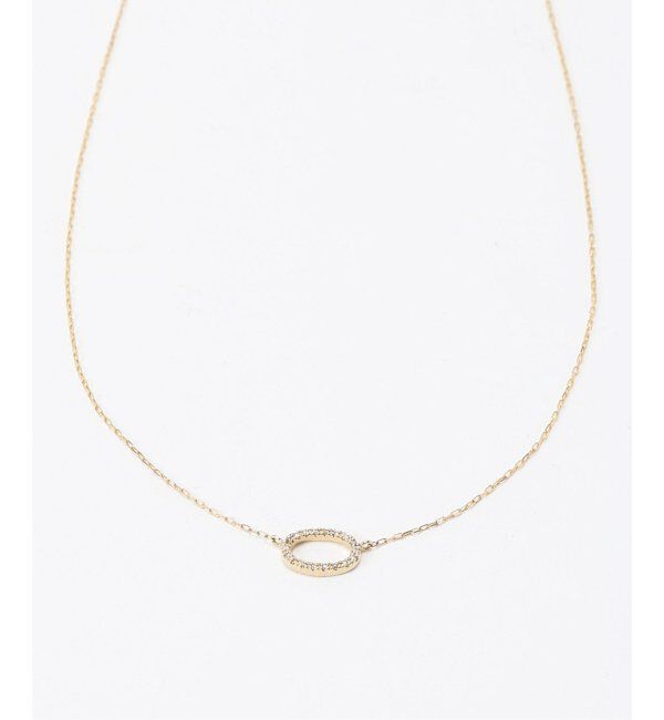 Lilas by Spick&Span「※オーバルラインダイヤ40cmネックレスK10」|ネックレス|