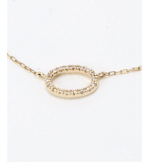 Lilas by Spick&Span「※オーバルラインダイヤ40cmネックレスK10」|ネックレス|