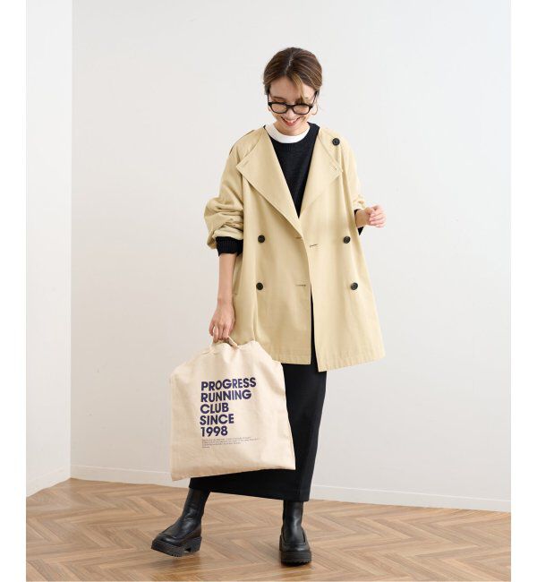 FRAMeWORK「ショートトレンチブルゾン」|トレンチコート|