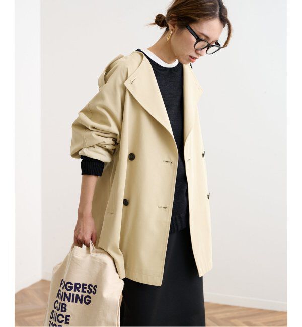 FRAMeWORK「ショートトレンチブルゾン」|トレンチコート|