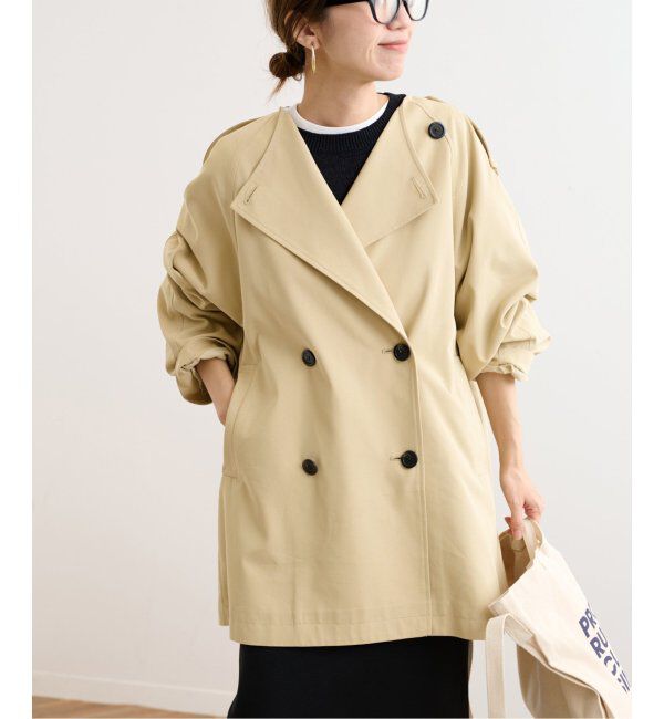 FRAMeWORK「ショートトレンチブルゾン」|トレンチコート|